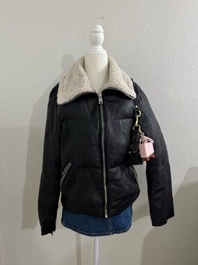 Black leather like Levi’s jacket